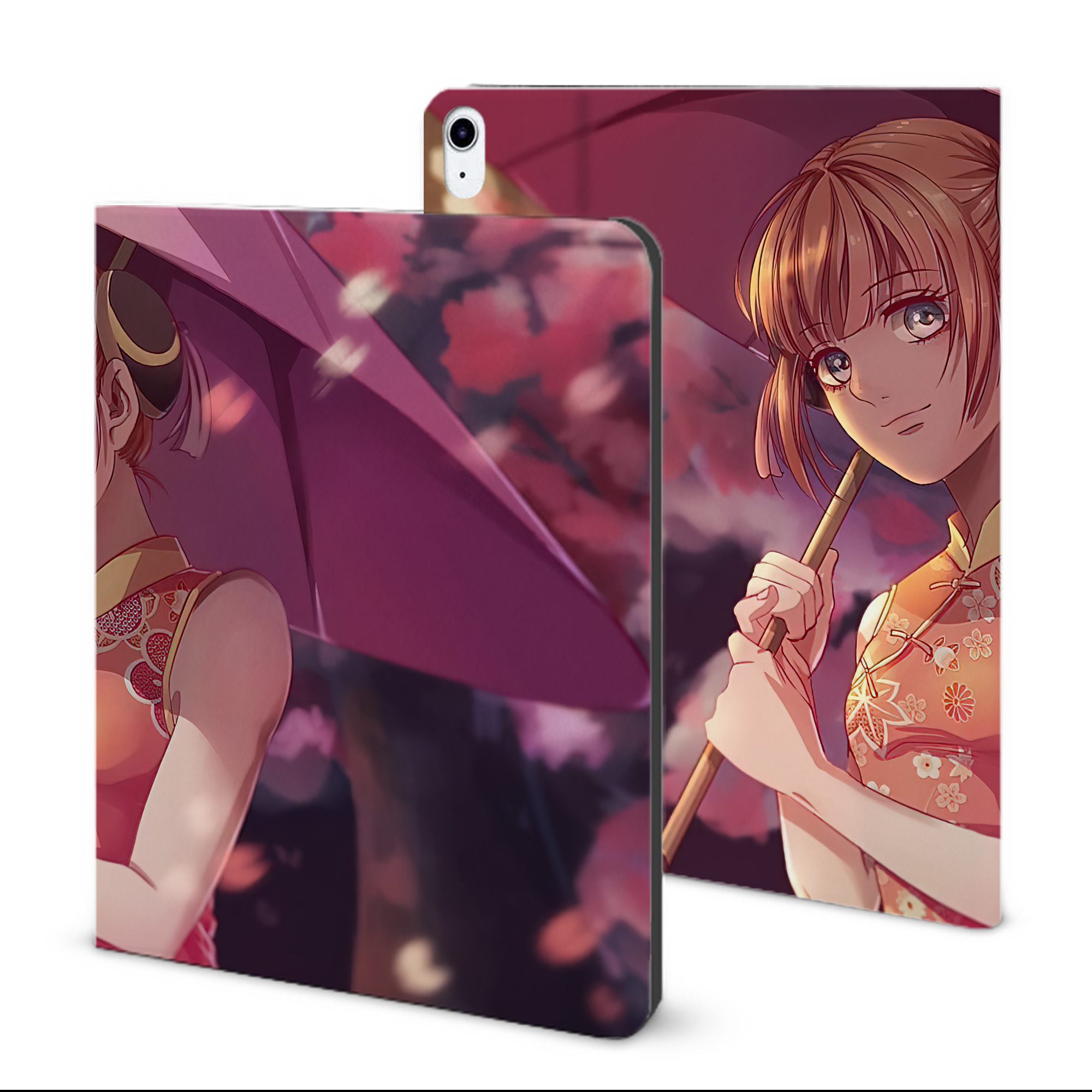 ぎんたま 坂田銀時（さかたぎんとき） 神楽 志村新八（しむら しんぱち） GINTAMA Sakata Gintoki Kagura Shimura Shinpachi IPad ケース ブック型 PUレザー TPU 耐衝撃 軽量 薄型 ペン収納なし 全面保護 IPad 各モデル対応